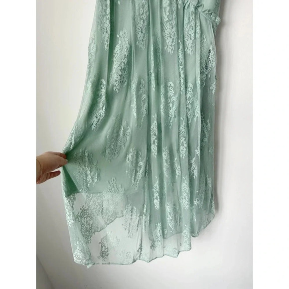 & Other Stories NWT Lace Midi Dress - Mint Green - Size 8 - Picture 8 of 14